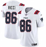 Men & Women & Youth New England Patriots #86 Giovanni Ricci White 2025 Vapor Limited Stitched Jersey,baseball caps,new era cap wholesale,wholesale hats